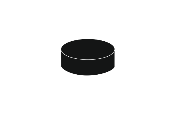 Pilt Rund 1 x 1 - Fliese Black