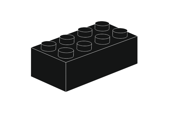 Imagem de 2 x 4 - Schwarz Schlüsselanhänger