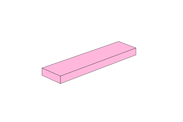 Pilt 1 x 4 - Fliese Rosa