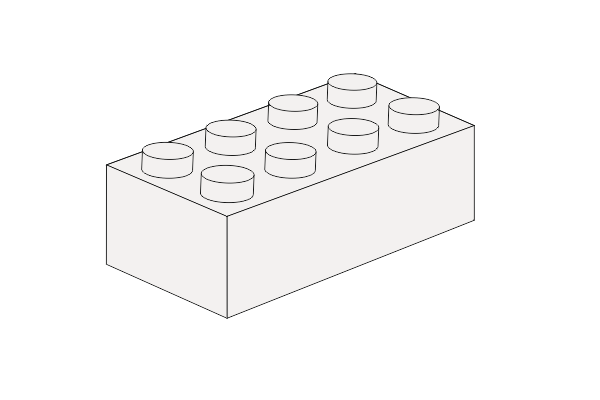 Obrázek Lego Baustein Schlüsselanhänger