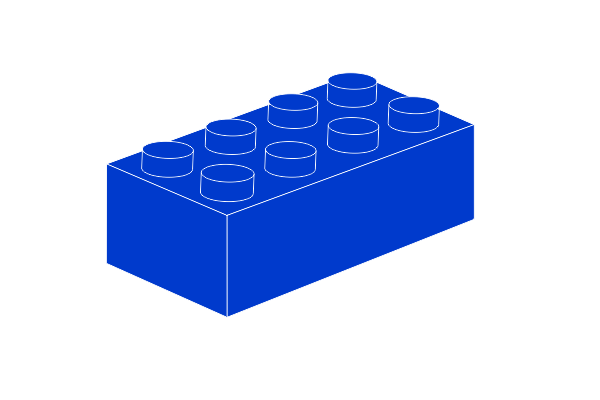 Afbeelding van 2 x 4 - Blau Schlüsselanhänger