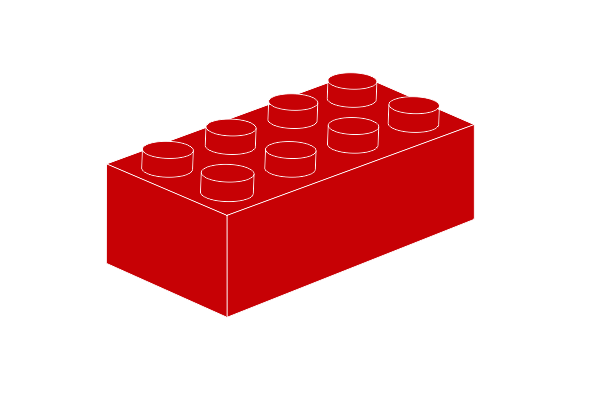 Afbeelding van 2 x 4 - Rot Schlüsselanhänger