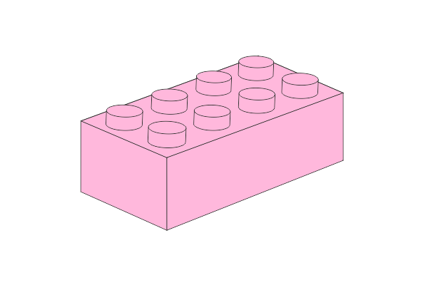 2 x 4 - Rosa Schlüsselanhängerの画像