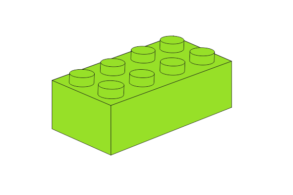 תמונה של 2 x 4 - Hellgrün / Lime Schlüsselanhänger