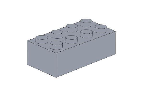 Afbeelding van 2 x 4 - Hellgrau