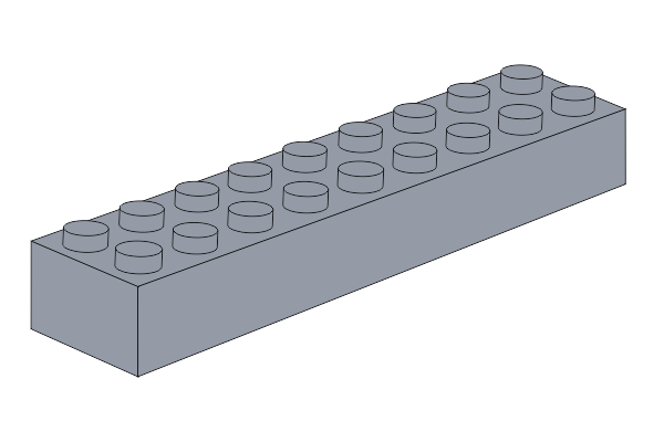 Bild av 2 x 10 -  Light Bluish Gray