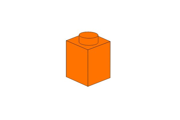 Pilt 1 x 1 - Orange