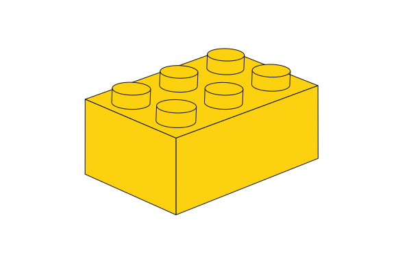 Billede af 2 x 3 - Yellow