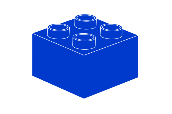 Noppenstein 2 x 2 Blau की तस्वीर