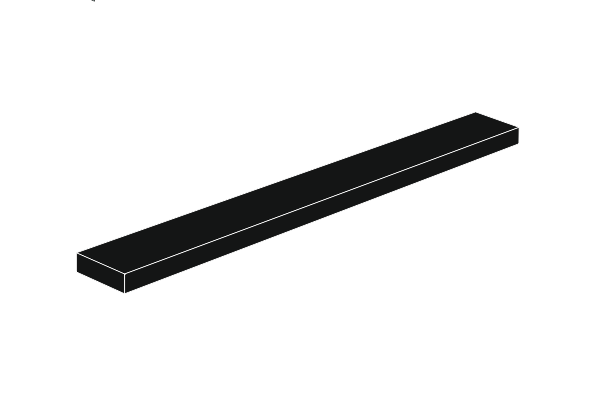 Pilt 1 x 8 - Fliese Black