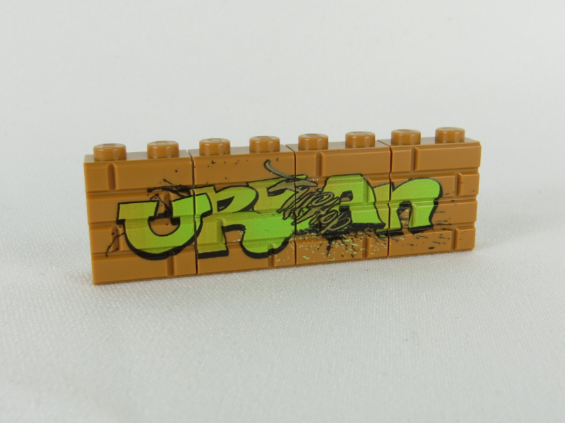 Bild von Mauerstein Graffiti Urban MDF