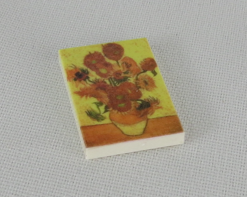 Immagine relativa a G029 / 2 x 3 - Fliese Gemälde Sonnenblumen