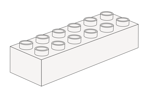 Bild von 2x6 Noppen Steine