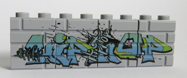 Bild von Mauerstein Graffiti Hiphop