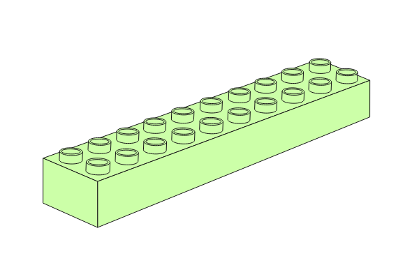 Зображення з  Duplo 2 x 10 Yellowish Green