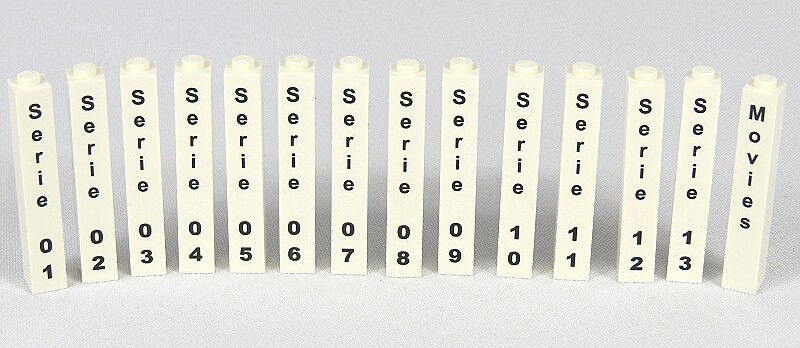 Pilt 1 x 1 x 5 - Minifig Seriensteine