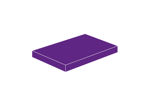 Afbeelding van 2 x 3 - Fliese Dark Purple