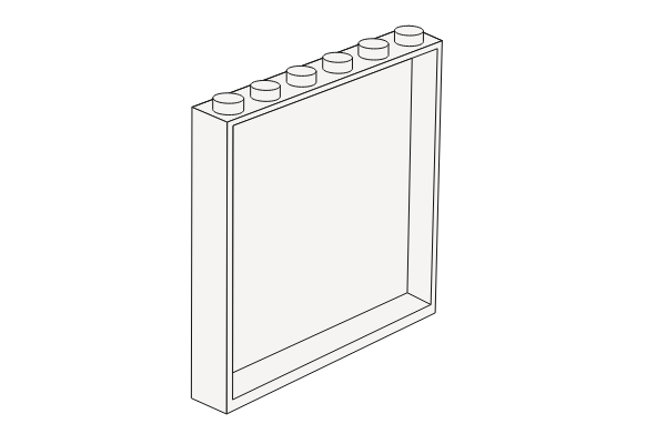 Picture of 1 x 6 x 5 white Panel