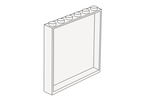 Ảnh của 1 x 6 x 5 white Panel