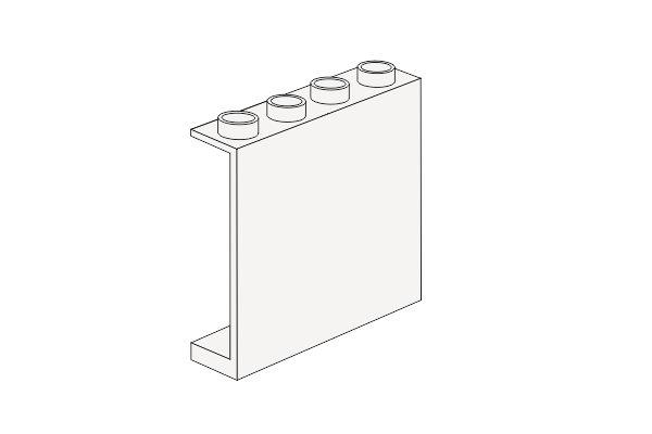 Billede af 1 x 4 x 3 weiss Panel