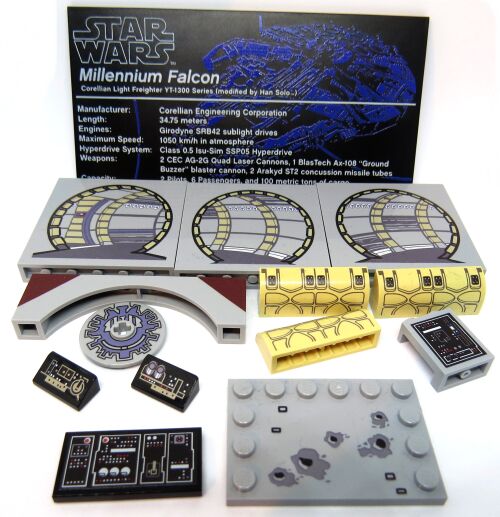 Gamintojo "Millennium Falcon" paketas 75192 nuotrauka