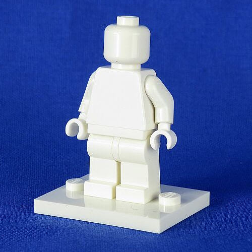 Resmi Minifigur Platte Weiß