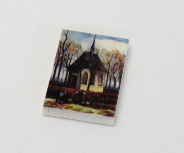 εικόνα του G035 / 2 x 3 - Fliese Gemälde Church