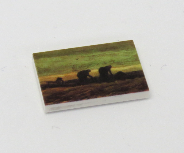 Bild von G077 / 2 x 3 - Fliese Gemälde Women in the Moor