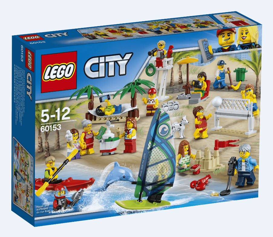 Resmi LEGO City 60153 Stadtbewohner Ein Tag am Strand