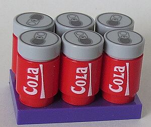 Immagine relativa a Cola Sixpack aus LEGO® Steine