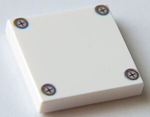 Kép a 2 x 2 - Fliese White - Abdeckplatte