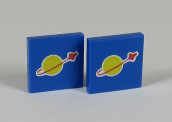 Picture of 2 x 2 - Fliese Blue - Space Classic