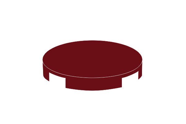 Снимка на Rund 3 x 3 - Fliese Dark Red