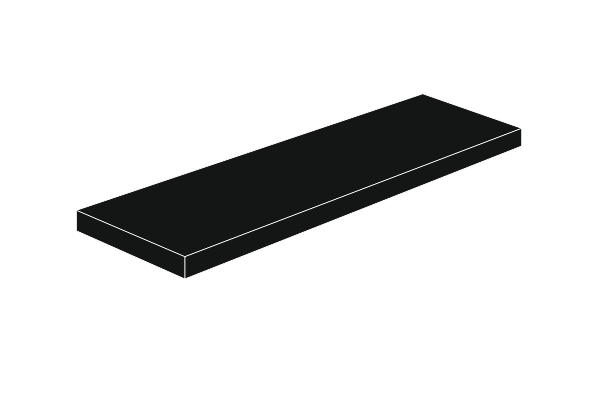 Billede af 2 x 6 - Fliese Black