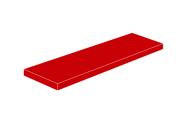 Picture of 2 x 6 - Fliese Red