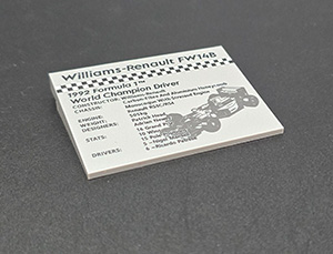 Bild von Plakette Racing Car 10353 Custom Package