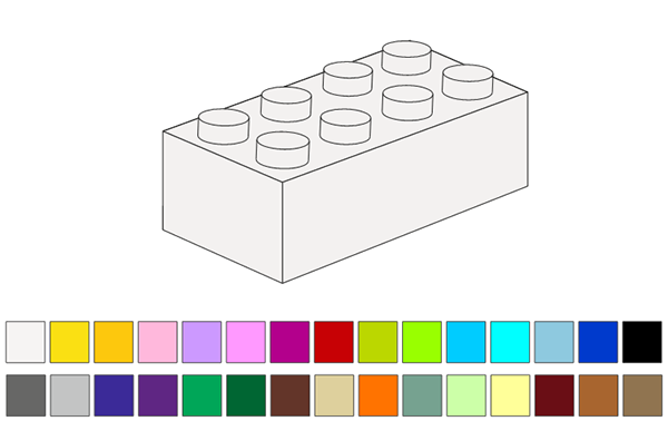 Schlüsselanhänger 2 x 4 - Farben gemischt