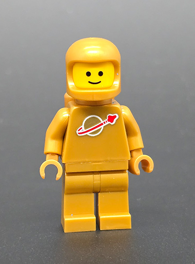 Lego Space Figur Gold