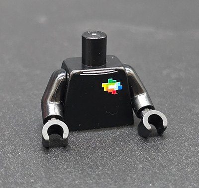 Torso black - The Vault Inside Tour 24 Lego 4000042