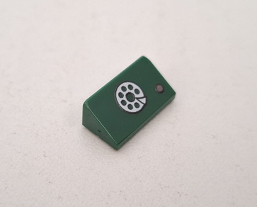 dark green - Telefon - 1x2 Slope