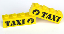 Bild von Taxi Stein gelb