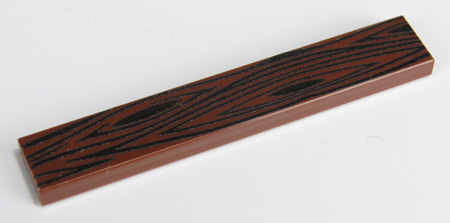 εικόνα του 1 x 6 - Fliese  Reddish Brown - Holzoptik schwarz