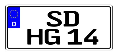 Afbeelding van 2 x 4  - Fliese  Kennzeichen