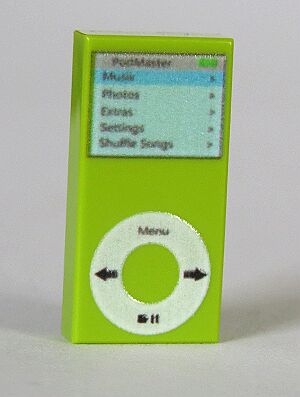 Bild von 1 x 2 - Fliese Lime - MusikPlayer