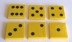 Bild von 2 x 2 - Fliese Yellow - Würfelaugen