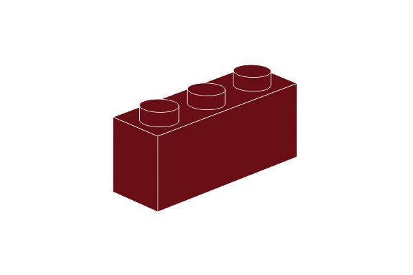 Picture of 1 x 3 - Dark Red