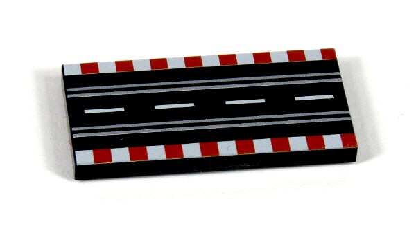 Afbeelding van Rennbahn gerade lang aus LEGO® Fliesen