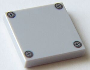 Picture of 2 x 2 - Light Bluish Gray - Abdeckplatte